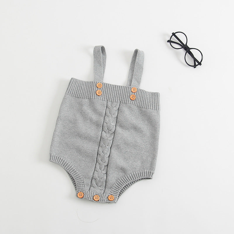 Knitted baby onesies