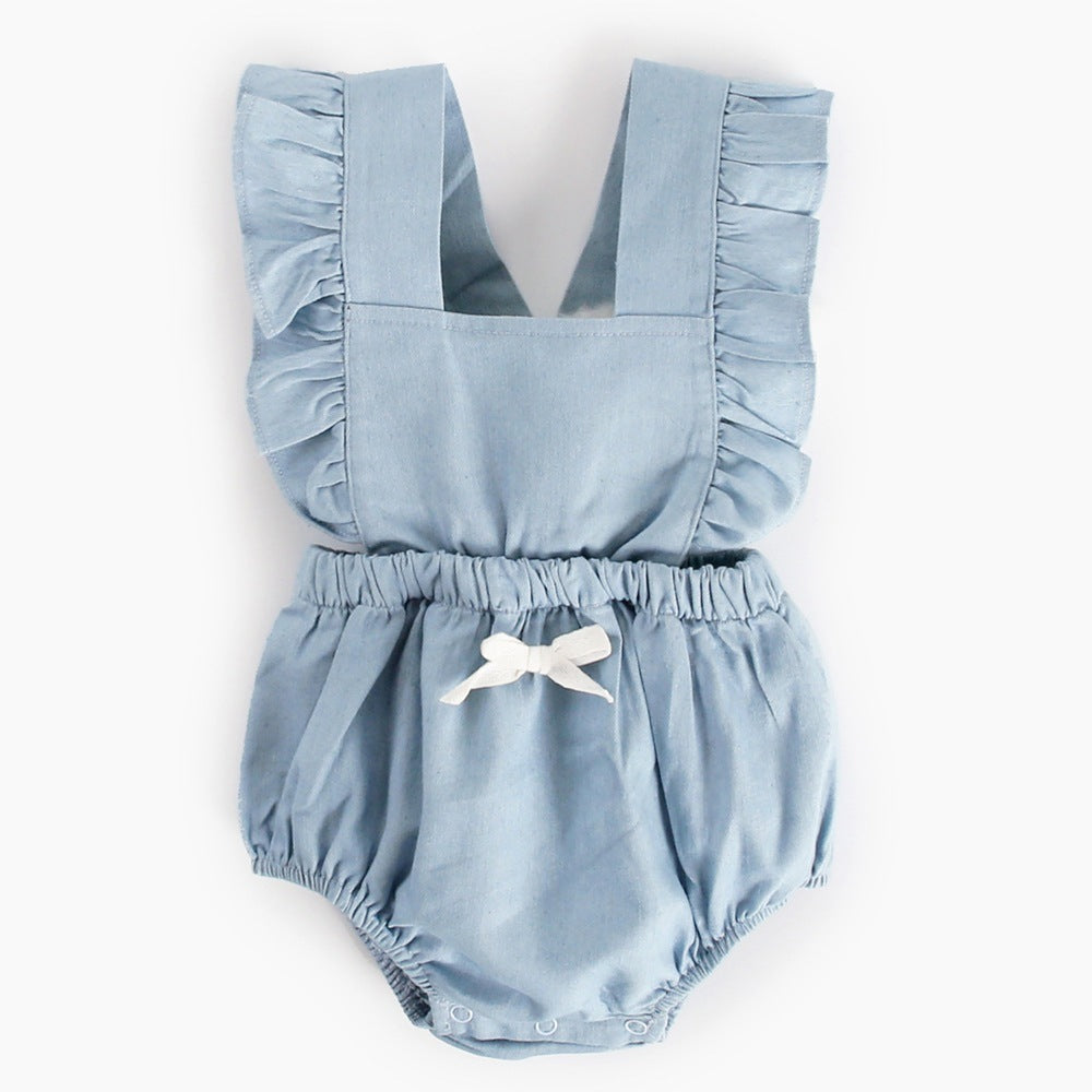 Denim style Bodysuit Baby Romper