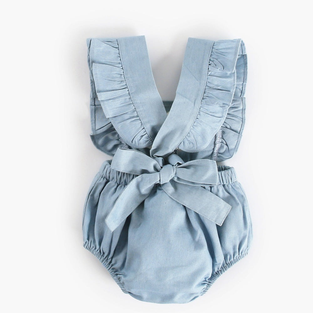 Denim style Bodysuit Baby Romper