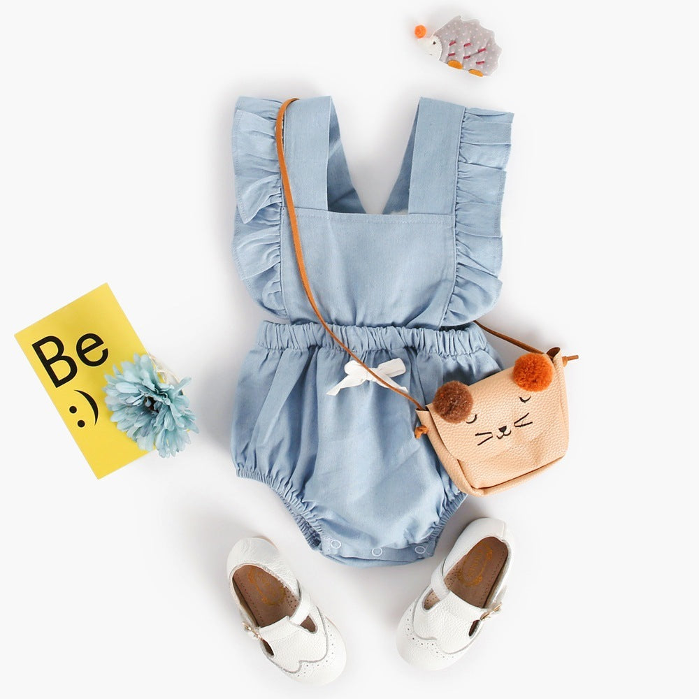 Denim style Bodysuit Baby Romper