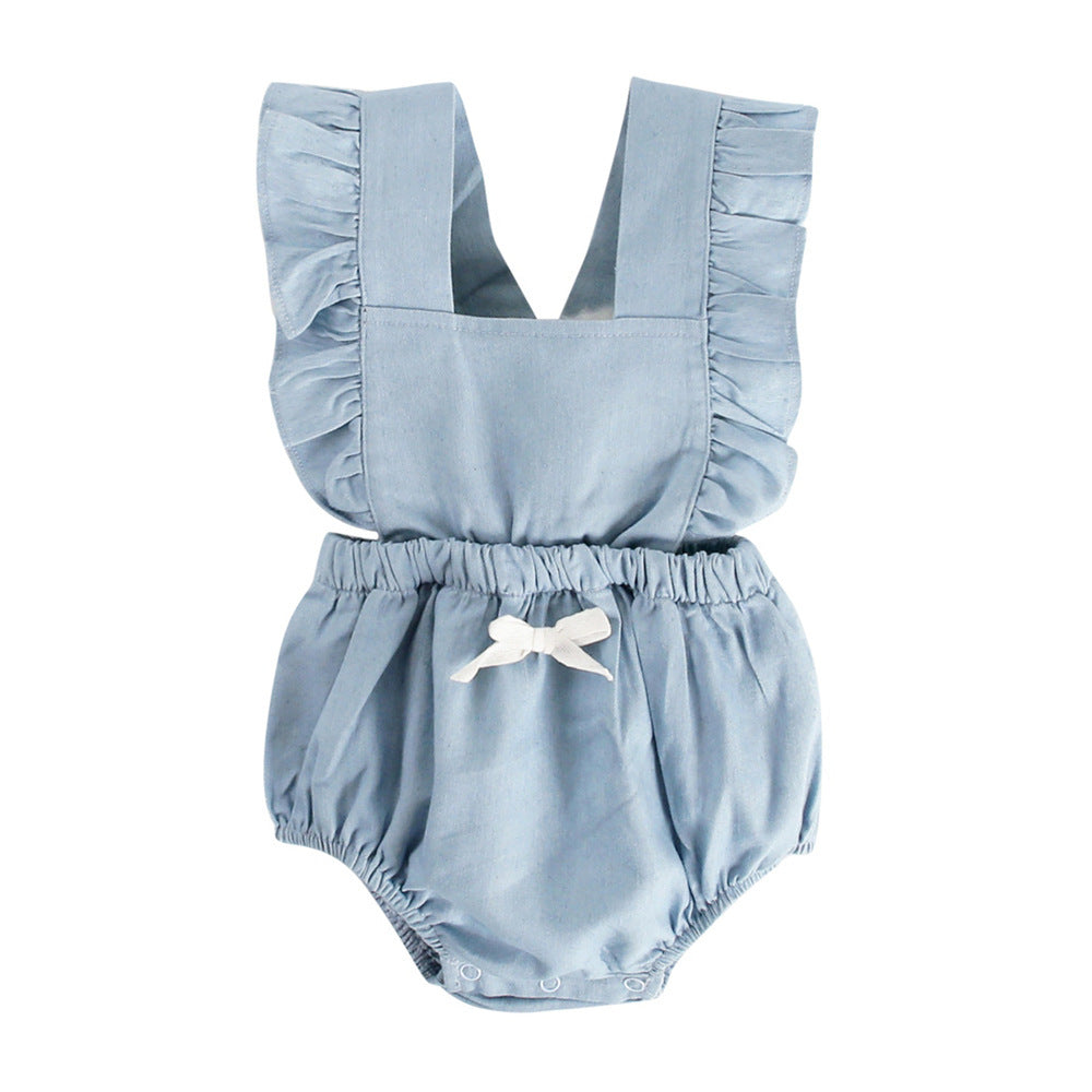 Denim style Bodysuit Baby Romper