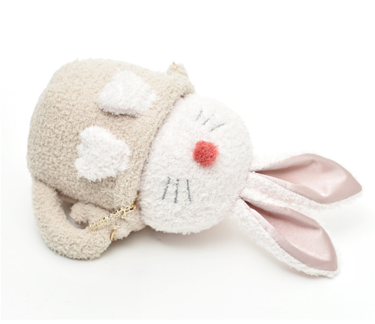 Plush teacup rabbit messenger bag