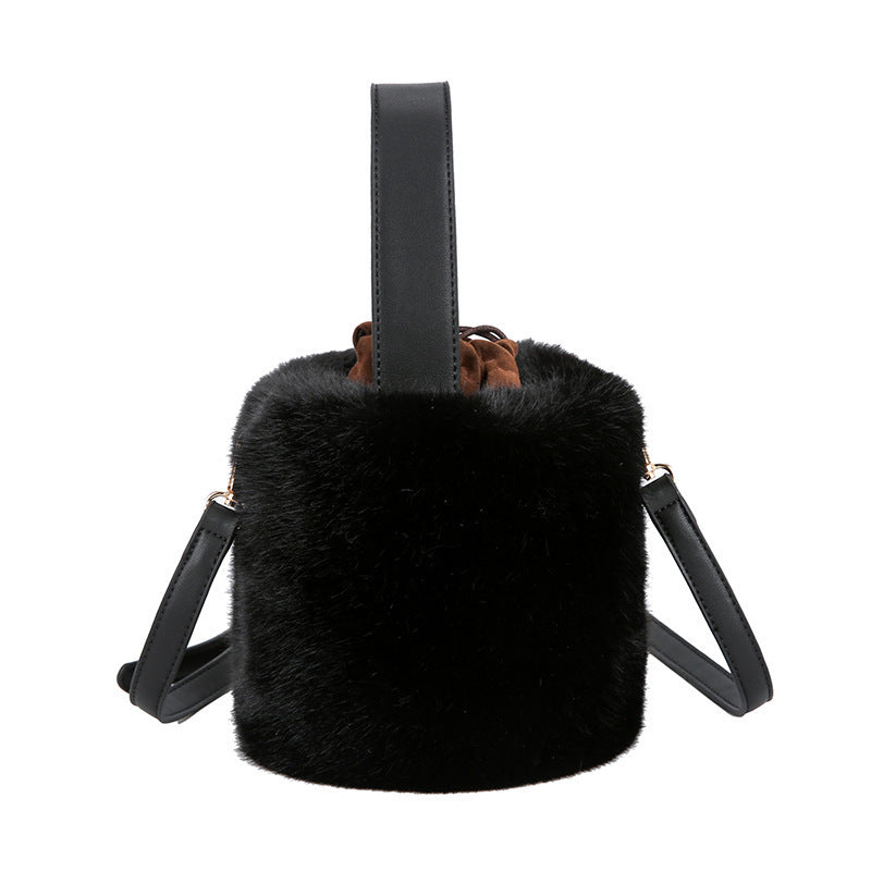 Plush bucket plush bag