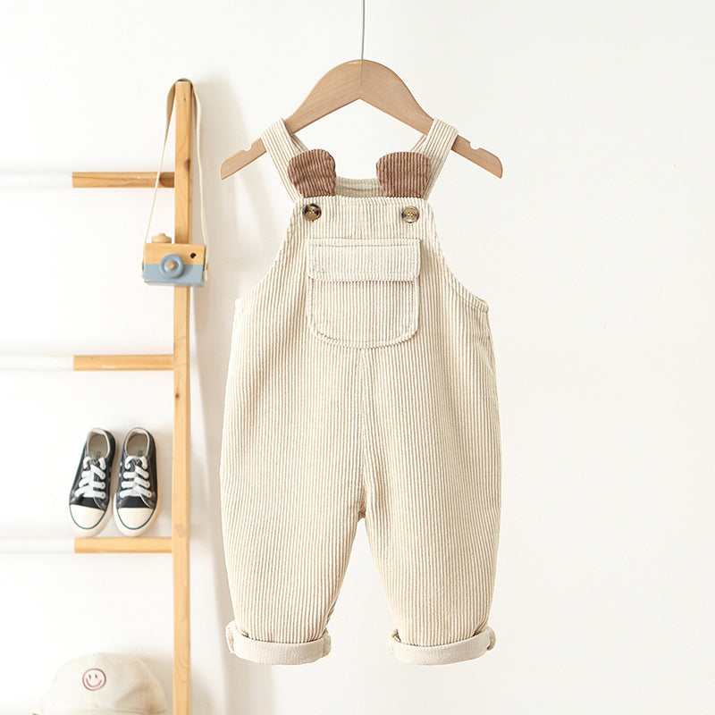 Children's Overalls Corduroy Cute Fashionable Crawler