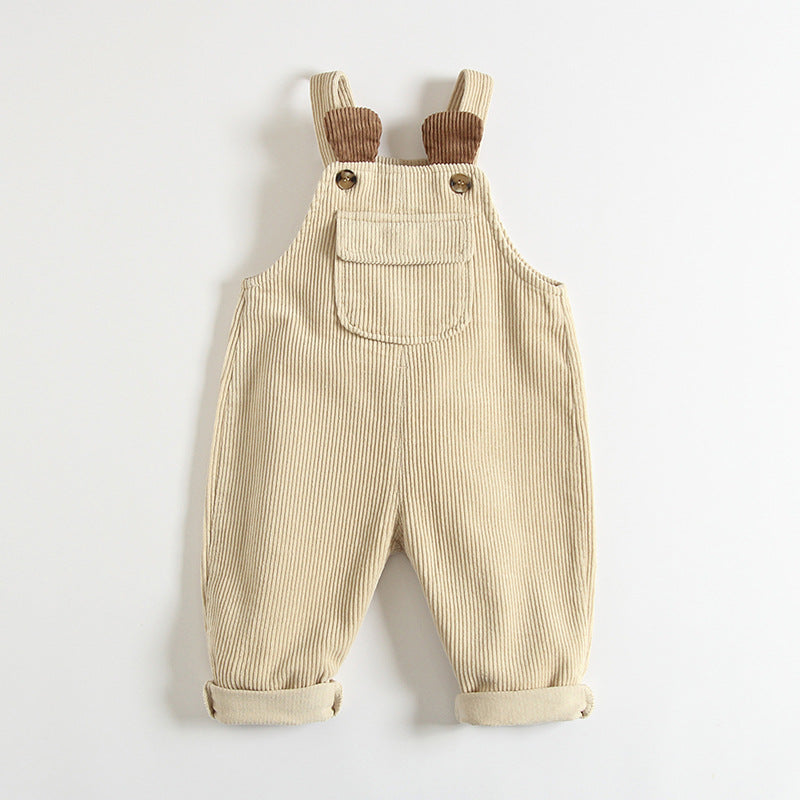 Children's Overalls Corduroy Cute Fashionable Crawler